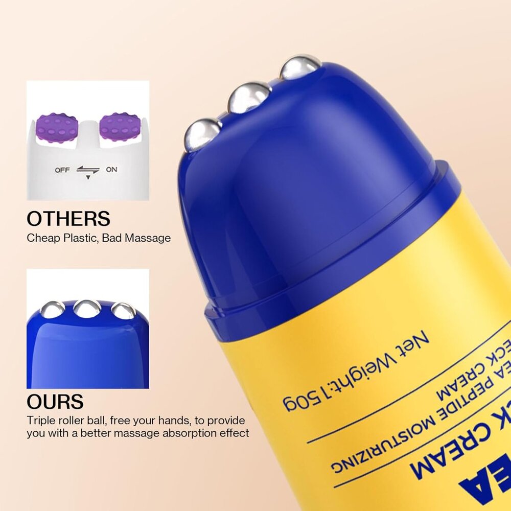 Z:SEA Neck Firming Cream with Roller - Anti-Aging Treatment - 5.29 fl oz - Picture 4 of 6